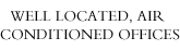 Well located, air conditioned offices